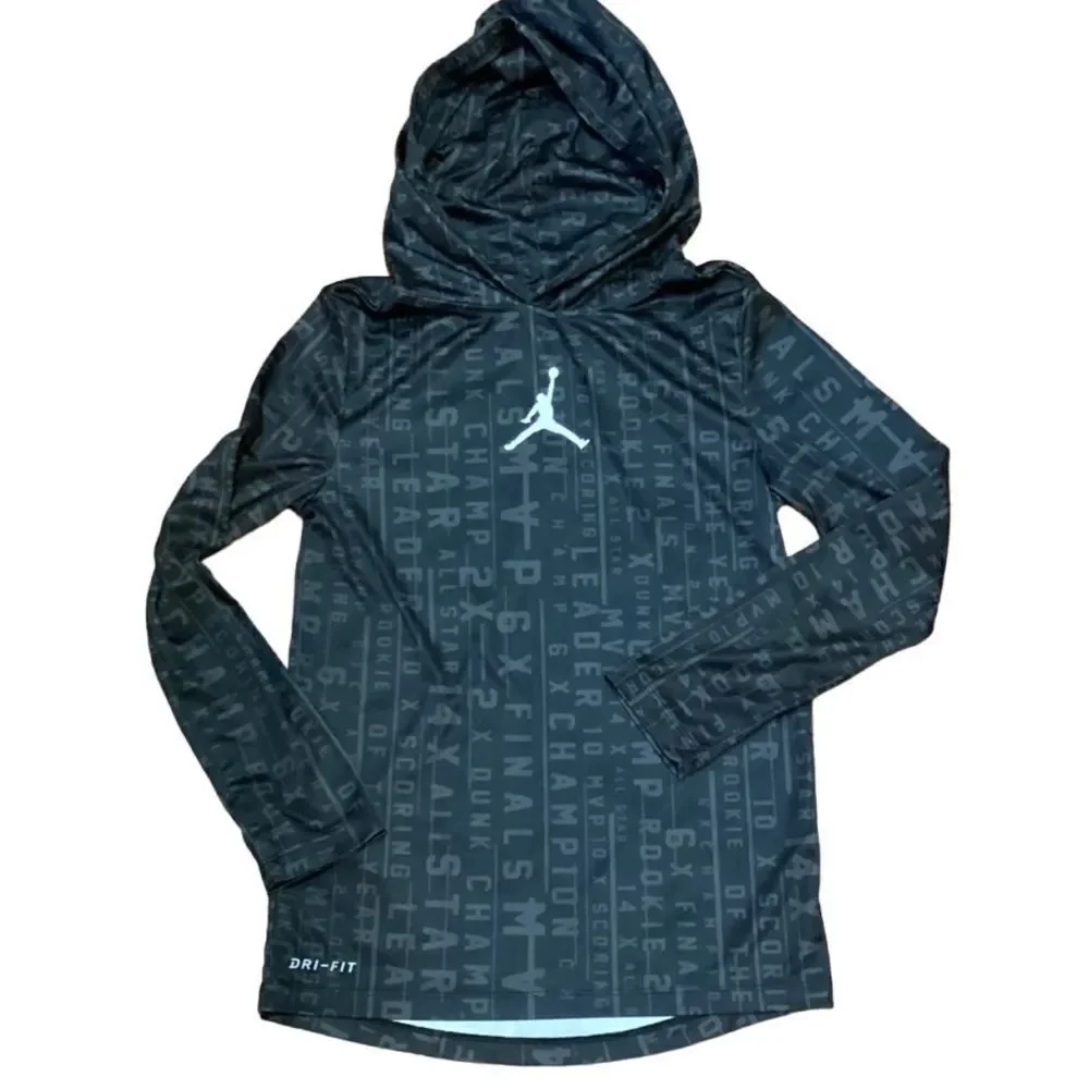 Nike Jordan jumpman Hoodie Top Dri-fit Top Small